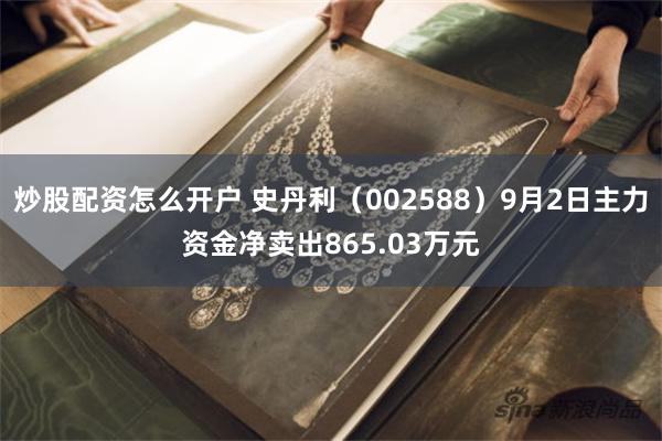 炒股配资怎么开户 史丹利（002588）9月2日主力资金净卖出865.03万元